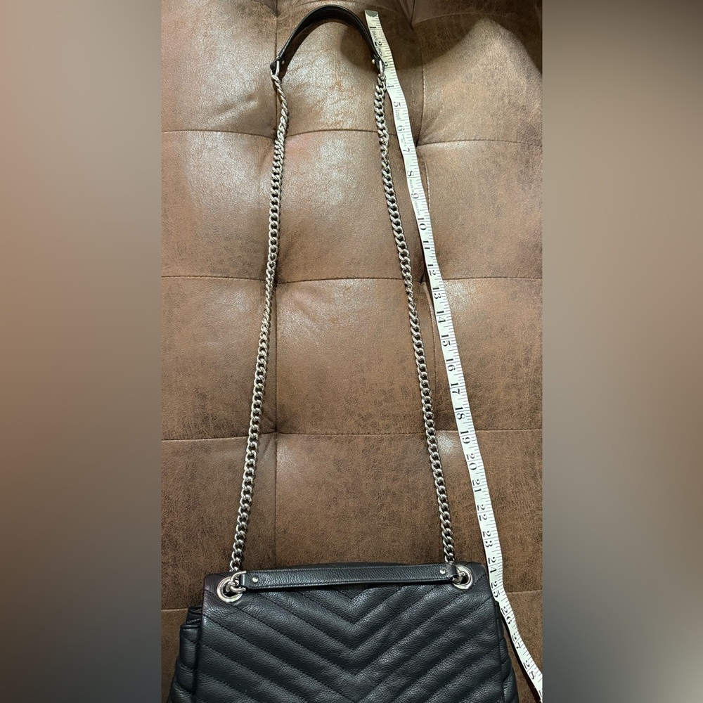 Rebecca Minkoff Eddie Crossbody Black Quilted Leather Bag - Picture 14 of 16